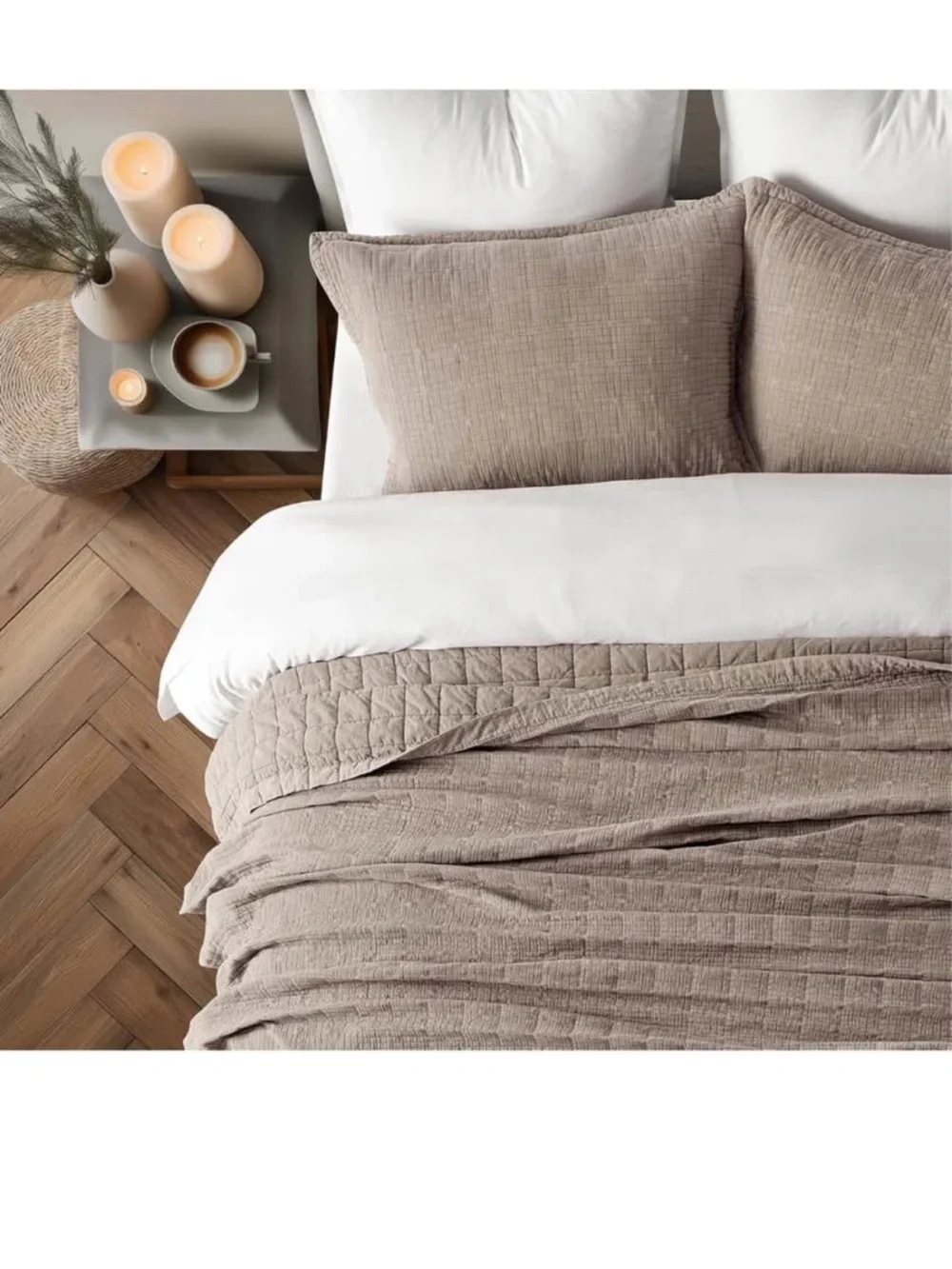 EVERGRACEHOME Stonewashed Cotton Quilt Set Queen Size, Ultra Soft Oversized